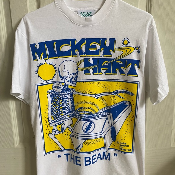 Mickey Hart "The Beam" White T-Shirt Size S - Picture 4 of 9